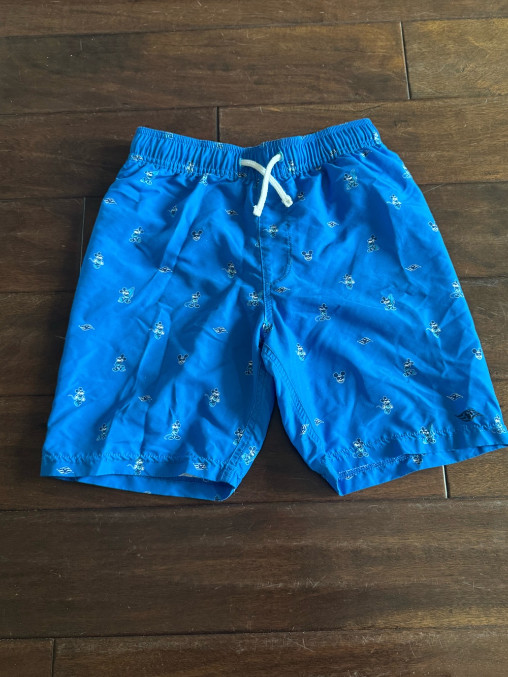 Blue Kids Swim Shorts with Drawstring